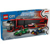 Lego City: F1 Truck With RB20 & AMR24 F1 Cars (60445)