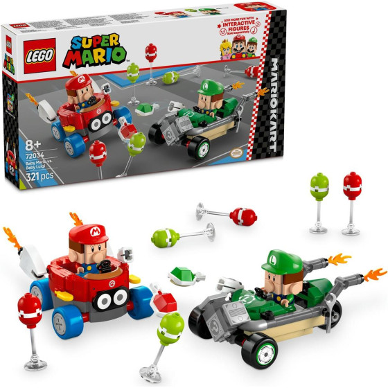 Lego Super Mario(TM): Mario Kart(TM) - Baby Mario vs. Baby Luigi (72034)