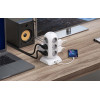 Tessan 15 In 1 Tower Surge Protector 12xSCHUKO, 2xUSB, 1xTYPE-C, 2M Cable White - (TPS02-DE-C)