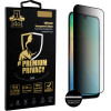 Idol 1991 Tempered Glass Samsung A26 5G A266 6.64'' 9H 0.25mm Premium Privacy Antispy Semi Curved Full Glue BLACK