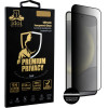 Idol 1991 Tempered Glass Samsung S25 5G 6.2'' 9H 0.25mm Premium Privacy Antispy Semi Curved Full Glue BLACK