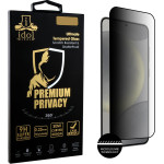 Idol 1991 Tempered Glass Samsung S25 5G 6.2'' 9H 0.25mm Premium Privacy Antispy Semi Curved Full Glue BLACK