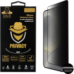 Idol 1991 Tempered Glass Samsung S25 5G 6.2'' 9H 0.2mm Privacy Antispy 3D Semi Curved Edge Glue Finger Unlock BLACK
