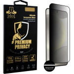 Idol 1991 Tempered Glass Samsung S25 Plus 5G 6.7'' 9H 0.25mm Premium Privacy Antispy Semi Curved Full Glue BLACK