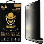 Idol 1991 Tempered Glass Samsung S25 Plus 5G 6.7'' 9H 0.2mm Privacy Antispy 3D Semi Curved Edge Glue Finger Unlock BLACK