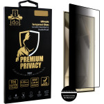 Idol 1991 Tempered Glass Samsung S25 Ultra 5G 6.9'' 9H 0.25mm Premium Privacy Antispy Semi Curved Full Glue BLACK