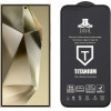 Idol 1991 Tempered Glass Samsung S25 Ultra 5G 6.9'' 9H 0.2mm Titanium Semi Curved Finger Unlock Full Glue Ultra Thin BLACK