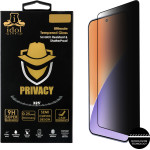 Idol 1991 Tempered Glass Xiaomi 15 5G 6.36'' 9H 0.2mm Privacy Antispy Semi Curved Full Glue BLACK