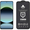 Idol 1991 Tempered Glass Xiaomi Redmi Note 14 5G 6.67'' 9H 0.25mm Titanium Semi Curved Full Glue BLACK