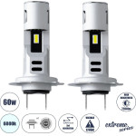 GloboStar H7 SM-I7 Kit ������� �������� ����������� & �������� 3rd Generation Can-Bus Extreme Series Led Cree Cxb Cob 60W 7200lm Dc 12V ��������� IP67 ����� ����� 6000K - (85619)
