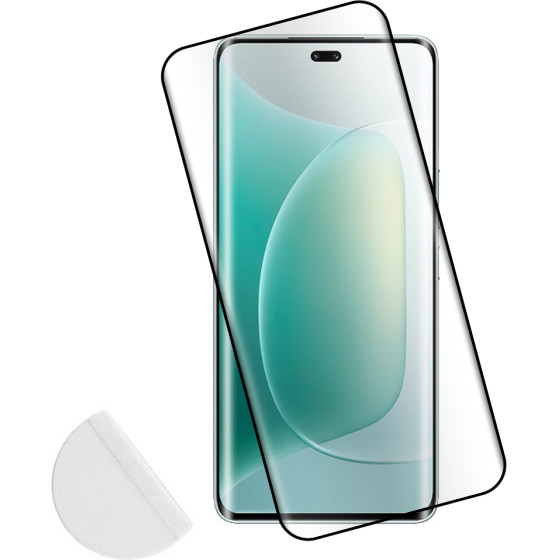 Idol 1991 Tempered Glass Honor 300 PRO/300 Ultra 5G 6.78'' 9H 0.30mm 3D Full Glue Semi Curved Finger Unlock Black + Squeezy CARD