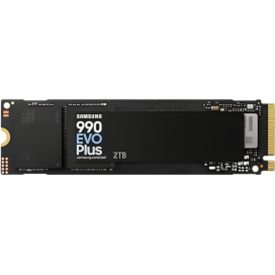 Samsung Ssd M.2 Nvme PCI-E GEN4 2TB Series 990 Evo PLUS, M.2 2280, Nvme PCI-E GEN4x4/5x2, Read 7250MB/s, Write 6300MB/s, 5YW. - (MZ-V9S2T0BW)