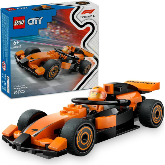 Lego City: F1 Driver With Mclaren Race Car (60442)