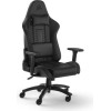 Corsair Gaming Chair TC100 Relaxed (Leatherette, Black) - (CF-9010050-WW)