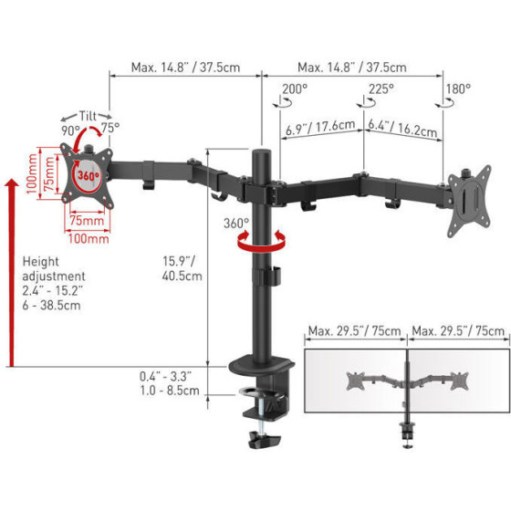 Barkan ���� ������ �������� 13'' - 32'' ��� ��� ������ - (M142T)