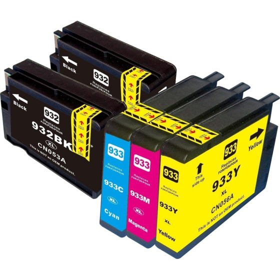 ��� ������� Inkjet ��� HP, 2x 932XL �����, 1x 933XL magenta, 1x 933XL �������, 1x 933XL ����� - (HI-932-933XL-PF)