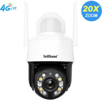 SriHome 4G Lte Pzt Ip Camera 5MP Qhd 20x Zoom - (SH041B-4G)