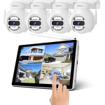 SriHome 5MP Hd Wireless Touch Nvr With 4 Ip Cameras - (NVS010-4IPC047)