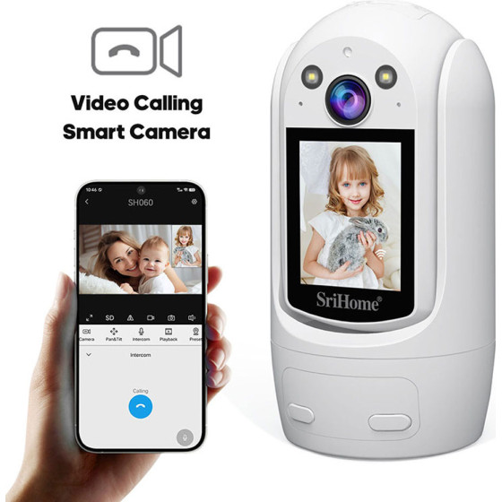 SriHome MULTI-Core Video Calling Smart Camera 2MP H.264 - (SH060)