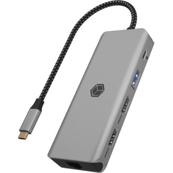 RaidSonic Icy Box USB-C Docking Station �� Hdmi 4K Pd Ethernet ��� ������� 2 ������ ���� - (IB-DK4012-CPD)