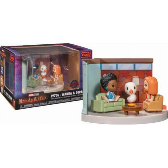Funko Mini Moments: Marvel Studios Wandavision - 1970s - Wanda & Geraldine (Living Room) (Special Edition) Vinyl Collectibles