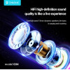Celebrat Earphones �� ��������� G34, 3.5mm �������, 14mm, 1.2m, ����� - (G34-BK)