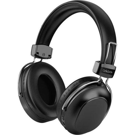 Celebrat Headphones A36, �������� & ���������, Micro SD, 40mm, 250mAh, ����� - (A36-BK)