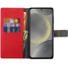 Volte-Tel ���� Samsung S25 5G S931 6.2'' Allure Magnet Book Stand Clip RED