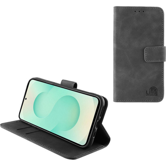 Lime Successories Lime ���� Samsung S25 Plus 5G S936 6.7'' Essential Magnet Book Stand Clip GREY