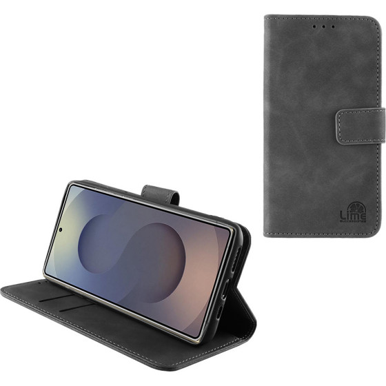 Lime Successories Lime ���� Samsung S25 Ultra 5G S938 6.9'' Essential Magnet Book Stand Clip GREY