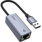 Hoco ���������� USB-� �� RJ45 Otg 10/100/1000MBps 12cm ���� - (UA37)