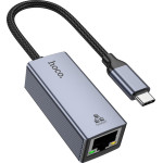 Hoco ���������� USB-C �� RJ45 Otg 10/100/1000MBps 12cm ���� - (UA37)