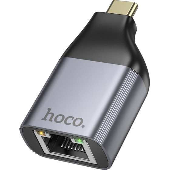 Hoco ���������� USB-C �� RJ45 Otg 100MBps ���� - (UA35)