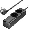 Hoco ��������� �� 2 x ����� + 3 x USB-C + 1 x USB-A �� ������� 2m ����� - (NS10 Wisdom)