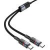 Hoco ������� �������� USB-C �� 2 x USB-C 100W 20V/5A ����� 1.2m. - (U139)
