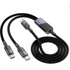 Hoco ������� �������� USB-C �� 2 x USB-C 100W 20V/5A ����� 1.2m. - (U139)