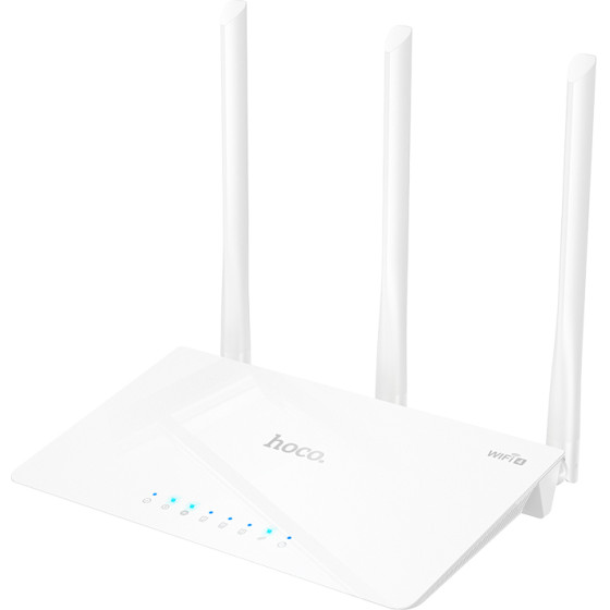 Hoco Wifi Router Wifi4 300MBps 2.4GHz 3x5dBi ����� - (HI30)