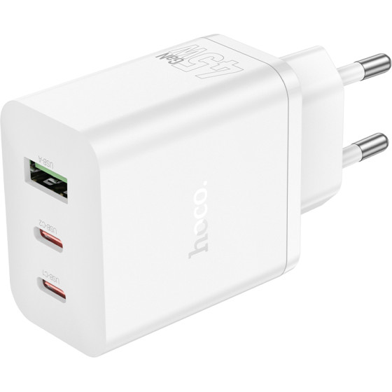 Hoco ��������� �������� 45W �� 2 x USB-C ��� 1x USB-A ������ - (N50 Scenery)
