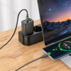 Hoco ��������� �������� �� 2 ������� �������� USB-C ��� USB-A Quick Charge 30W 5V 3.0A ������ - (N63 Gentle)