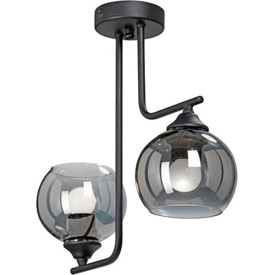 GloboStar Glossa Vintage �������� ��������� ����� ������ 2 x E27 IP20 ����� ������� �� ���� ����� - �30 x �15 x �54cm - (201-0091)