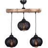 GloboStar Luma Vintage �������� ��������� ���� ������� 3 x E27 IP20 ���� ���� �� ����� ������ - �50 x �20 x �63cm - (201-0010)