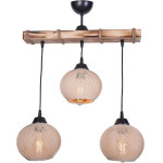 GloboStar Luma Vintage �������� ��������� ���� ������� 3 x E27 IP20 ���� ���� �� ���� ������ - �50 x �20 x �63cm - (201-0011)