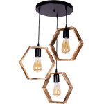 GloboStar Lustro Vintage �������� ��������� ������� ������� 3 x E27 IP20 ����� ������� �� ������ ���� - �45 x �45 x �70cm - (201-0105)