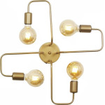 GloboStar Moorna Vintage ������ ������ �������� 4 x E27 IP20 ����� ������� - �50 x �50 x �15cm - (201-0065)