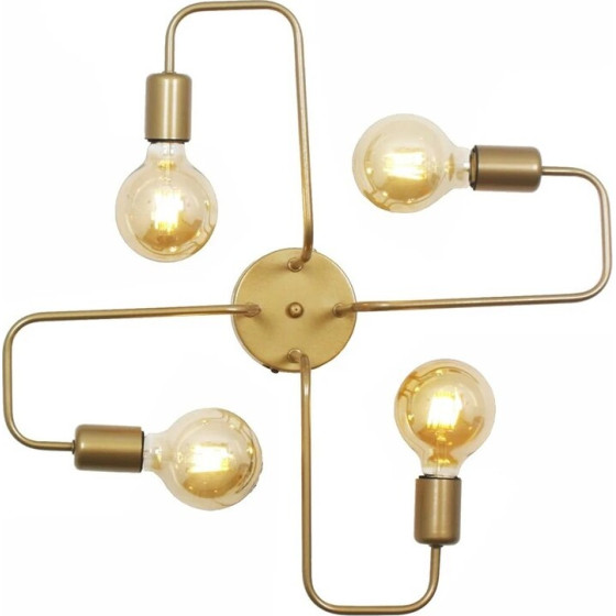 GloboStar Moorna Vintage ������ ������ �������� 4 x E27 IP20 ����� ������� - �50 x �50 x �15cm - (201-0065)
