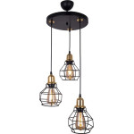 GloboStar Novaray Vintage �������� ��������� ������ ������� 3 x E27 IP20 ����� ������� - �33 x �33 x �75cm - (201-0083)