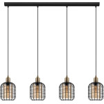 GloboStar Pulsar Vintage �������� ��������� ���� �������� 4 x E27 IP20 ����� ������� - �70 x �20 x �80cm - (201-0103)