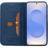 Idol 1991 ���� Samsung S25 5G S931 6.2'' Elite ANTI-Rfid Book Stand BLUE