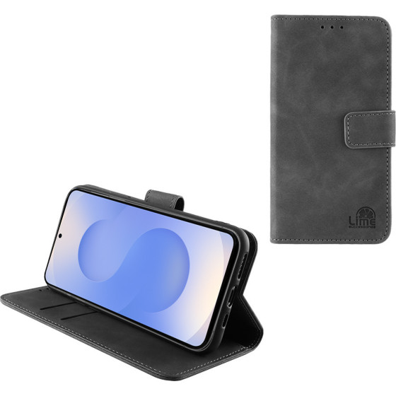 Lime Successories Lime ���� Samsung S25 5G S931 6.2'' Essential Magnet Book Stand Clip GREY