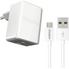 Energizer ��������� �������� 3.4A �� 2 ����� Usb A ��� ������� Micro Usb 1m - (ACW2CEUUMC3)